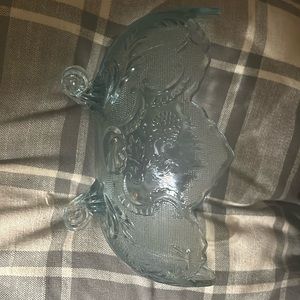 Gorgeous light blue fruit bowl or serving dish in immaculate condition